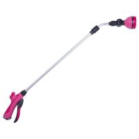 Sprout 7-Pattern 33" Extension Watering Wand in Raspberry Red